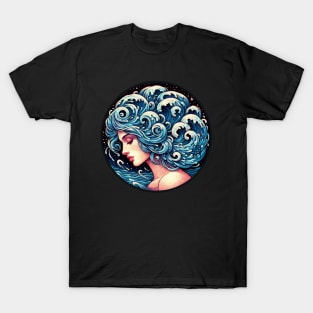 ZODIAC Aquarius - Astrological AQUARIUS - AQUARIUS - ZODIAC sign - Van Gogh style - 14 T-Shirt